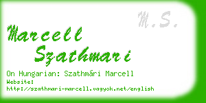marcell szathmari business card