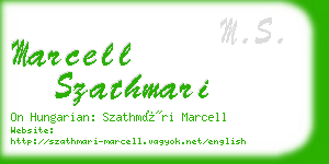 marcell szathmari business card